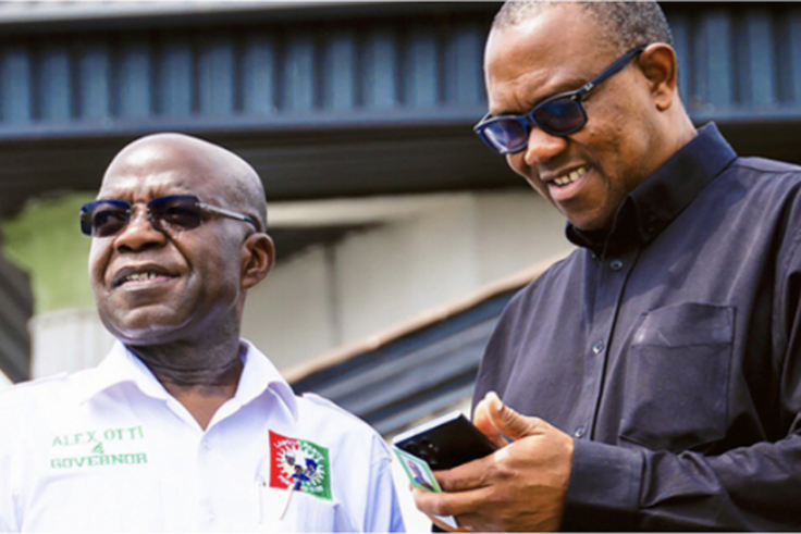 Abia State Governor, Alex Otti and Peter Obi