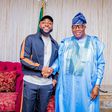 Senate President Akpabio meets Afrobeats star Davido in Abuja