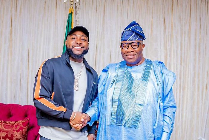 Senate President Akpabio meets Afrobeats star Davido in Abuja