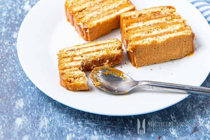 No bake biscuit cake