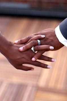 Couple holding hands