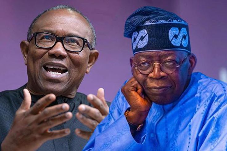 Peter Obi and President Bola Tinubu.