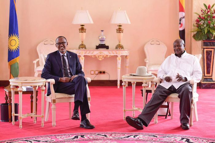 President Paul Kagame and Ugandan President Yoweri Museveni