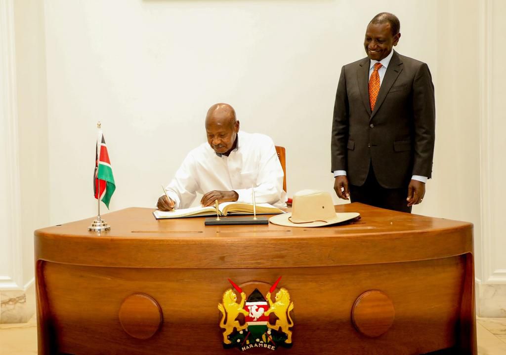 President William Ruto hosted President Yoweri Museveni at State House, Nairobi on May 16, 2024