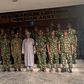 Minister of Defence, Alhaji Mohammed Badaru, inspecting guard of honour during operational visit to 1 Division Nigerian Army on Thursday in Kaduna [NAN]