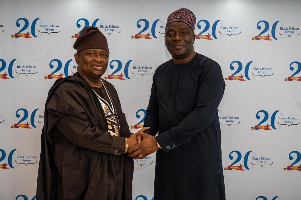 Senator Solomon Adeola and Chief Operating Officer, Black Pelican Group; Michael Owolabi.