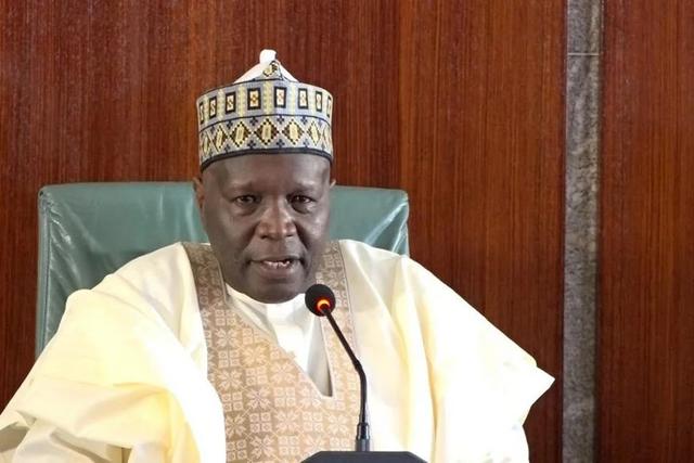 Gov. Inuwa Yahaya of Gombe State, addressing State House correspondents after a meeting with President Bola Tinubu on Friday [NAN]