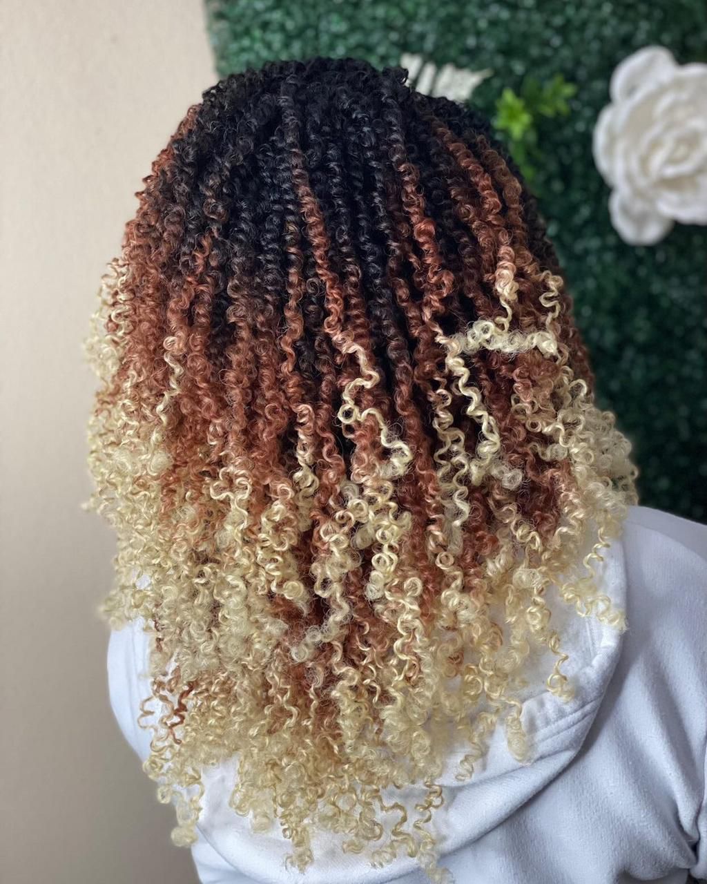 Ombre tritune crochet braids by Crotchet Braid Plus