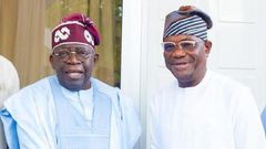 President Tinubu and Minister Nyesom Wike [Ripples Nigeria]