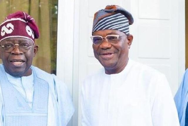 President Tinubu and Minister Nyesom Wike [Ripples Nigeria]