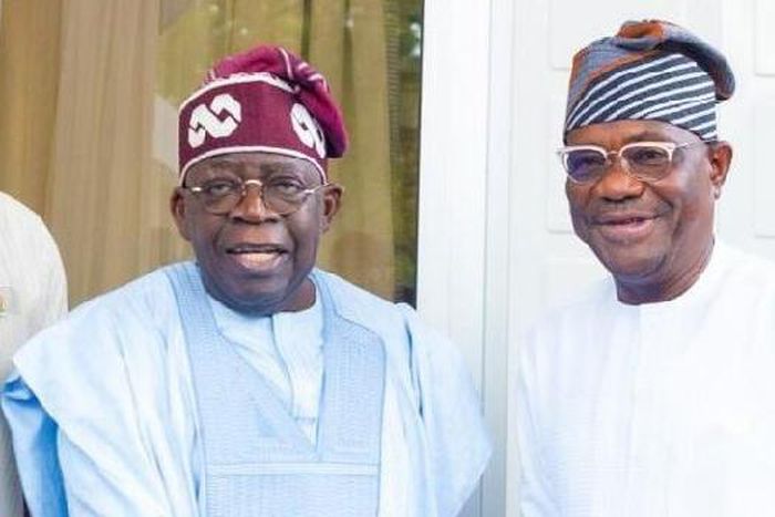 President Tinubu and Minister Nyesom Wike [Ripples Nigeria]