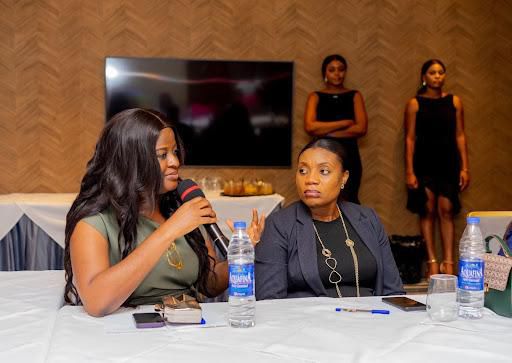 Nkiruka Onwordi (left) speaking during Capital Club’s Annual African Women on Board Roundtable sponsored by The Macallan