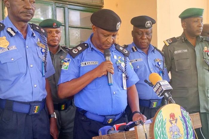 Mr. Ali Kaigama, Commissioner of Police Sokoto State, addressing journalists in Sokoto on Thursday