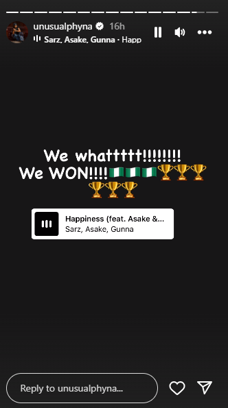 Phyna's celebratory post [Instagram/Phyna]