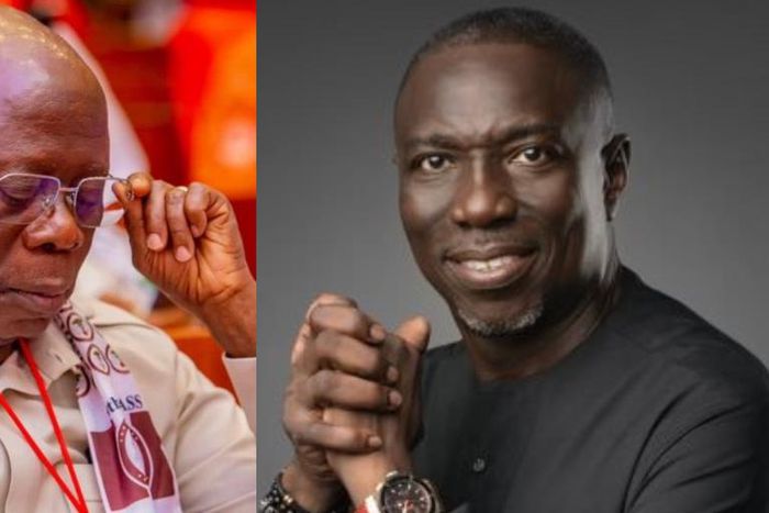 Adams Oshiomhole and Asue Ighodalo. [Facebook]