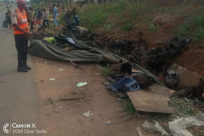 Scene of the accident in Anambra  [NAN]