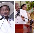 President Yoweri Museveni and his children