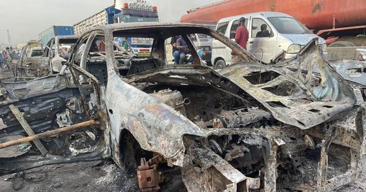 4 dead, 70 vehicles burnt in fuel tanker explosion in Rivers | Pulse ...