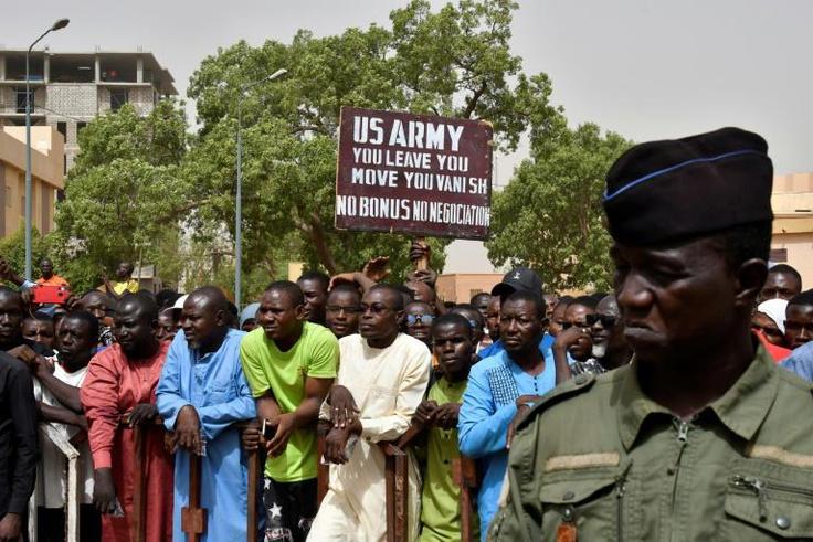 Thousands protest for US troops to leave Niger Republic, days after Russians' arrival
