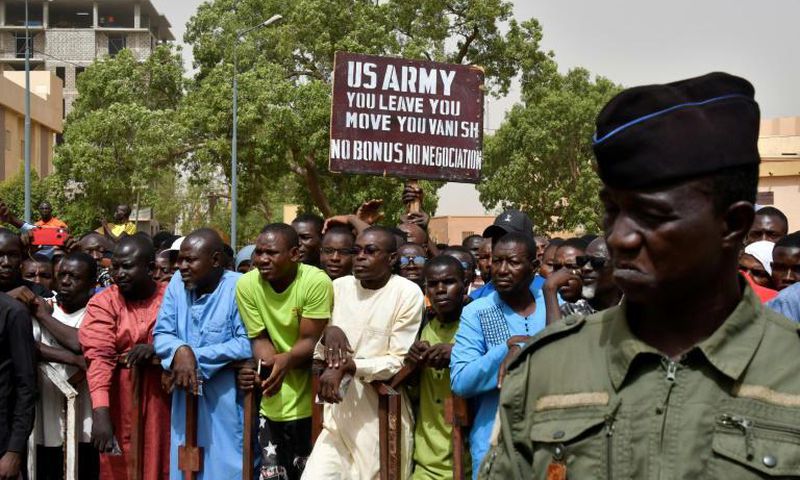 Thousands protest for US troops to leave Niger Republic, days after Russians' arrival