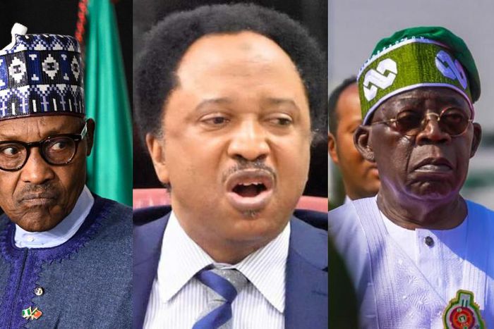Muahammadu Buhari, Senator Shehu Sani and Bola Tinubu. [Facebook/Getty Images]