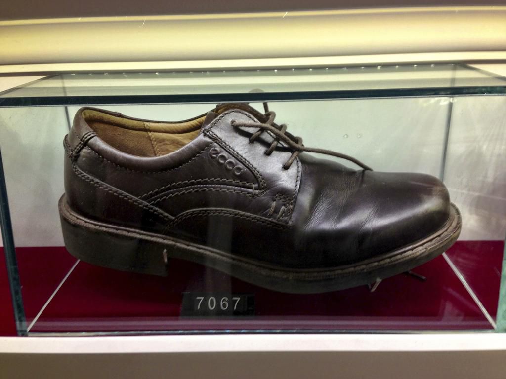 Shoe thrown at George Bush [Wikipedia]