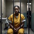 A woman in jail [Meta AI]