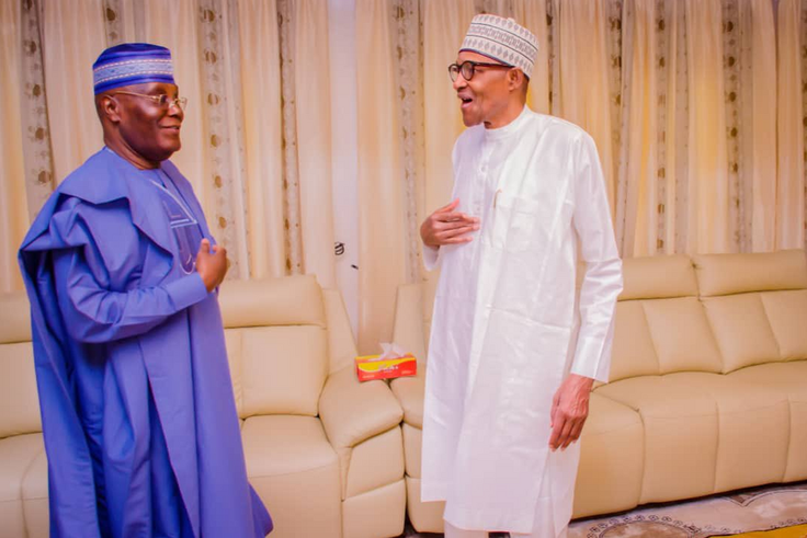 Atiku Abubakar pays surprise visit to former President Muhammadu Buhari in Daura [Twitter:@atiku]
