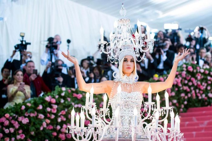 One of Katy Perry's most iconic Met Gala looks: a real photo from the 2019 event.Charles Sykes/AP Images