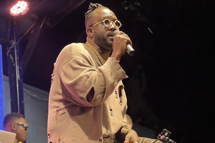 Bebe Cool in distressed wear