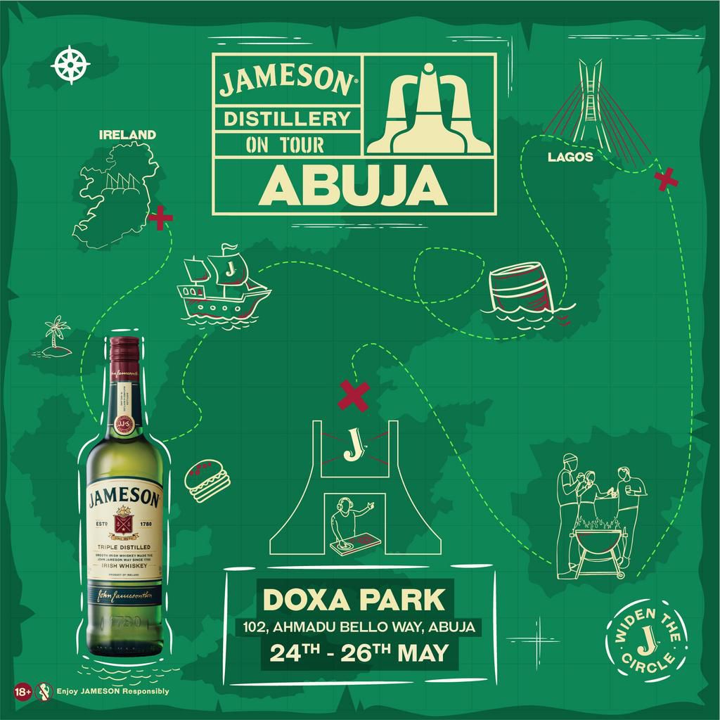 Jameson Distillery tour visits Abuja, promises unforgettable whiskey journey