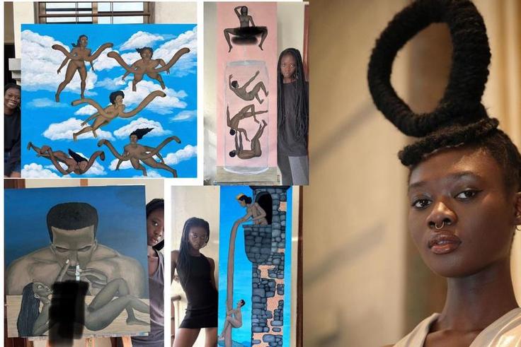 Letitia Ky and her paintings [Instagram]