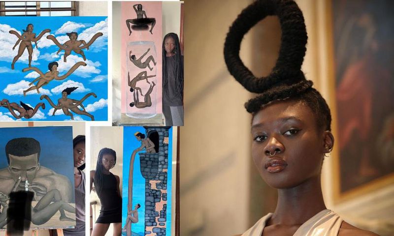 Letitia Ky and her paintings [Instagram]