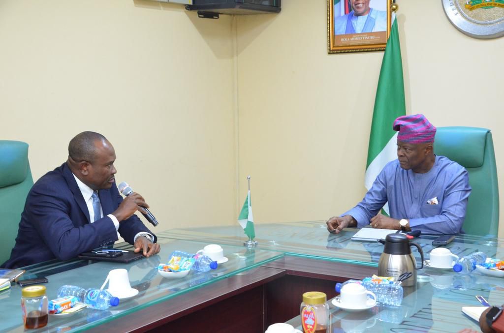 Visit to The Honourable Minister, Mr Edun