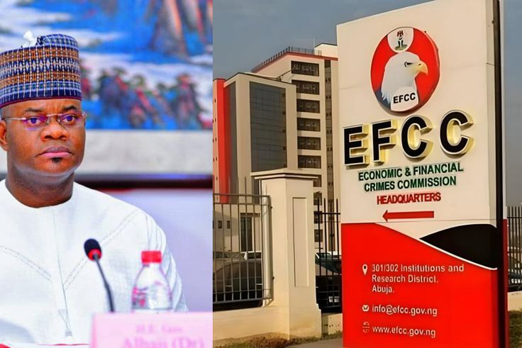 Yahaya Bello and EFCC [Facebook]