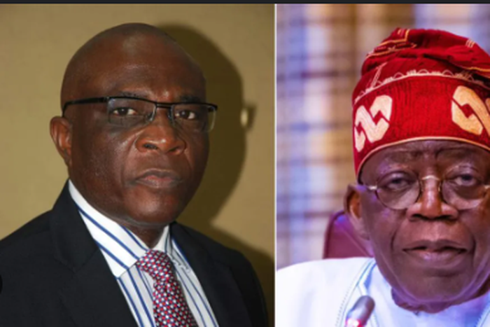 President Bola Tinubu and Mr Bayo Onanuga [NewsBusiness]