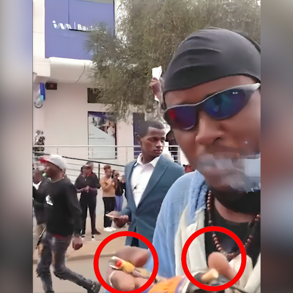 How protestor fooled the world that he was smoking teargas