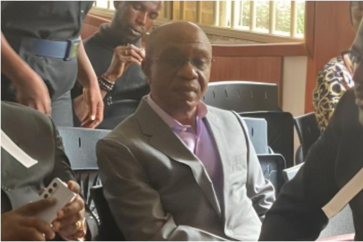 Ex-CBN governor, Godwin Emefiele [EFCC/X]