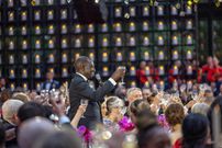 President William Ruto makes a toast at the White House State Dinner in his honour on May 23, 2024.