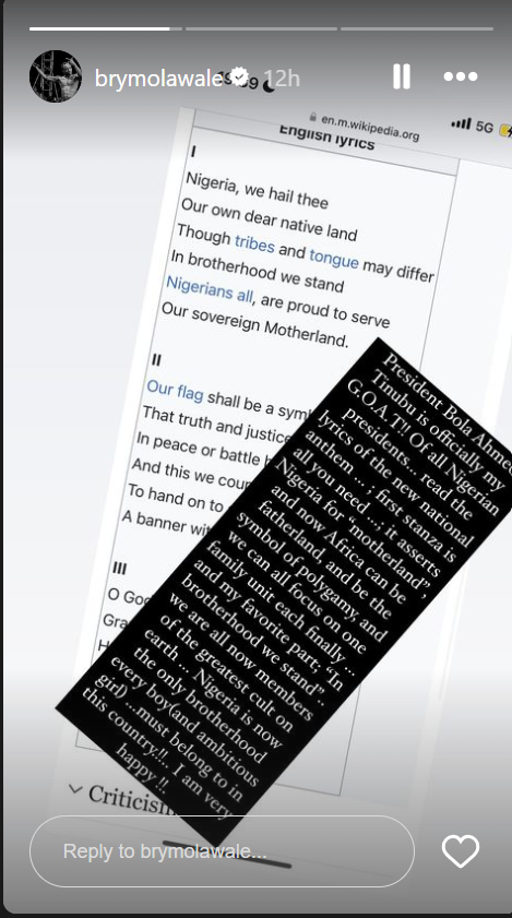 Brymo's post [Instagram/Brymolawale]