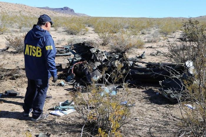 Helicopter crash site