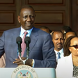 President William Ruto speaks during a briefing at State House