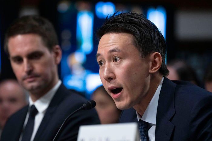 TikTok CEO Shou Zi Chew, testifies during a Senate Judiciary Committee hearing on Capitol Hill.Manuel Balce Ceneta