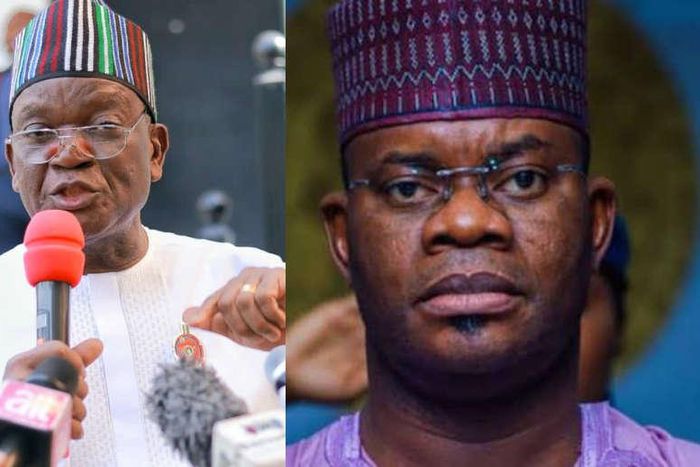 Samuel Ortom and Yahaya Bello [Pulse.ng]