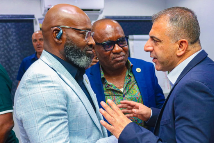 Engr. Olufemi Daramola Special Adviser to the Gov. Babajide Sanwo-Olu on Infrastructure, Engr. Lateef Somide Permanent Secretary in the Office of Infrastructure, Mr Nabeel Esaw Manager Director of GELD Construction LTD