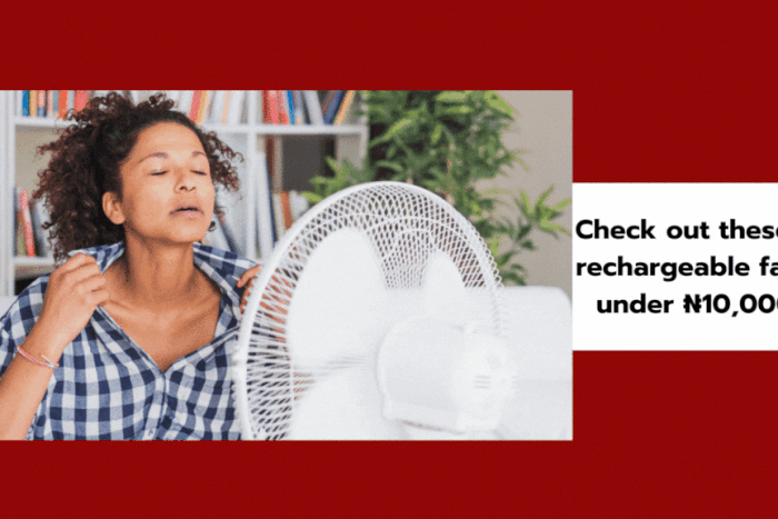 Rechargeable fans under 10k