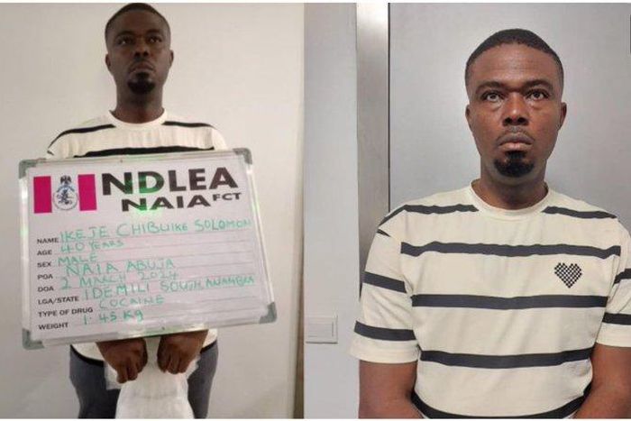 NDLEA suspect, Ikeje Chibuike [Facebook:NDLEA]