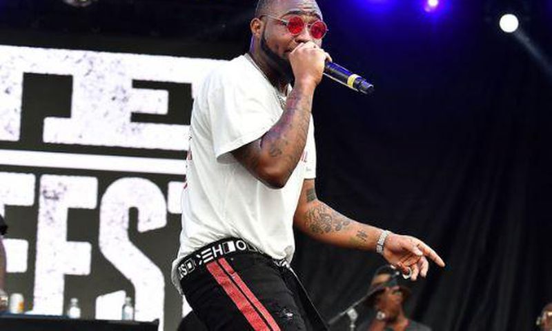 File image of Davido on stage at a past event
