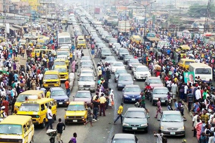 A typical day on a Lagos road