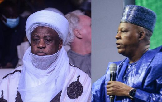 His Eminence, Alhaji Muhammad Sa’ad Abubakar III and Vice President Kashim Shettima. [Getty Images].
